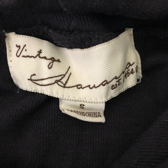 VINTAGE HAVANA BLACK COWL NECK SIDE TIE SWEATER TOP SMALL - Picture 6 of 7